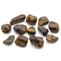 Variegated Tiger's Eye Tumble Stones – 12 Pieces