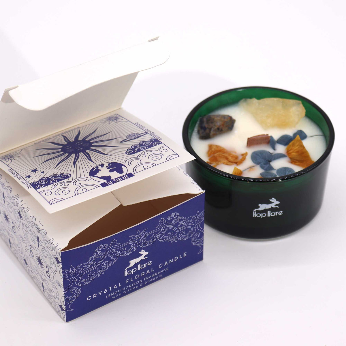The Sun Crystal Magic Flower Candle