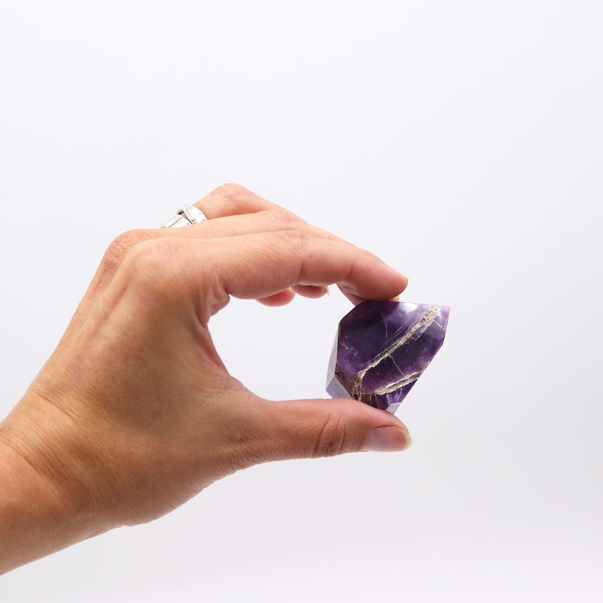 African Amethyst Gemstone Points – Approx. 6cm