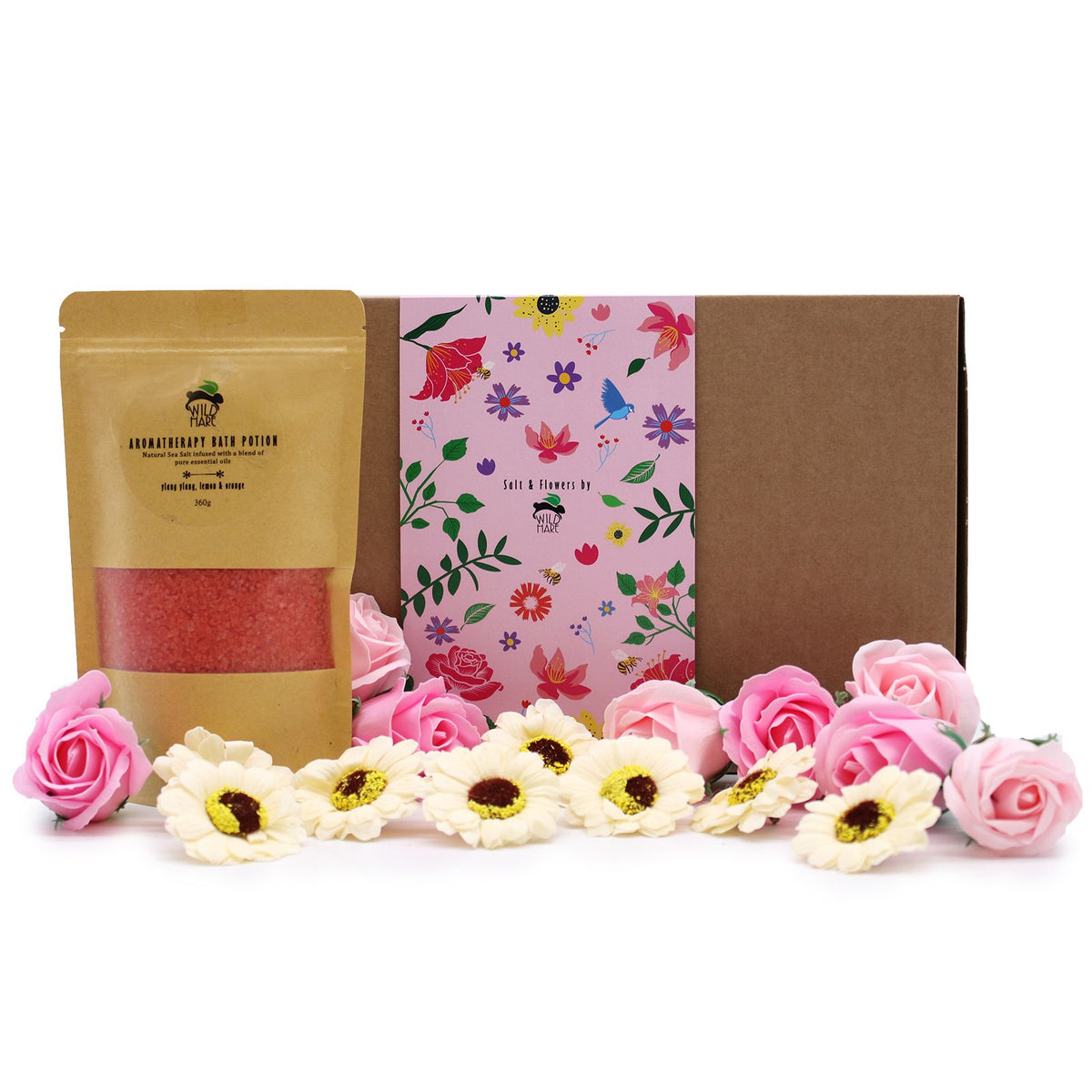 Wild Hare Passion Salt and Flowers Gift Set