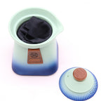 Blue Heaven Herbal Teapot Set with Three Cups