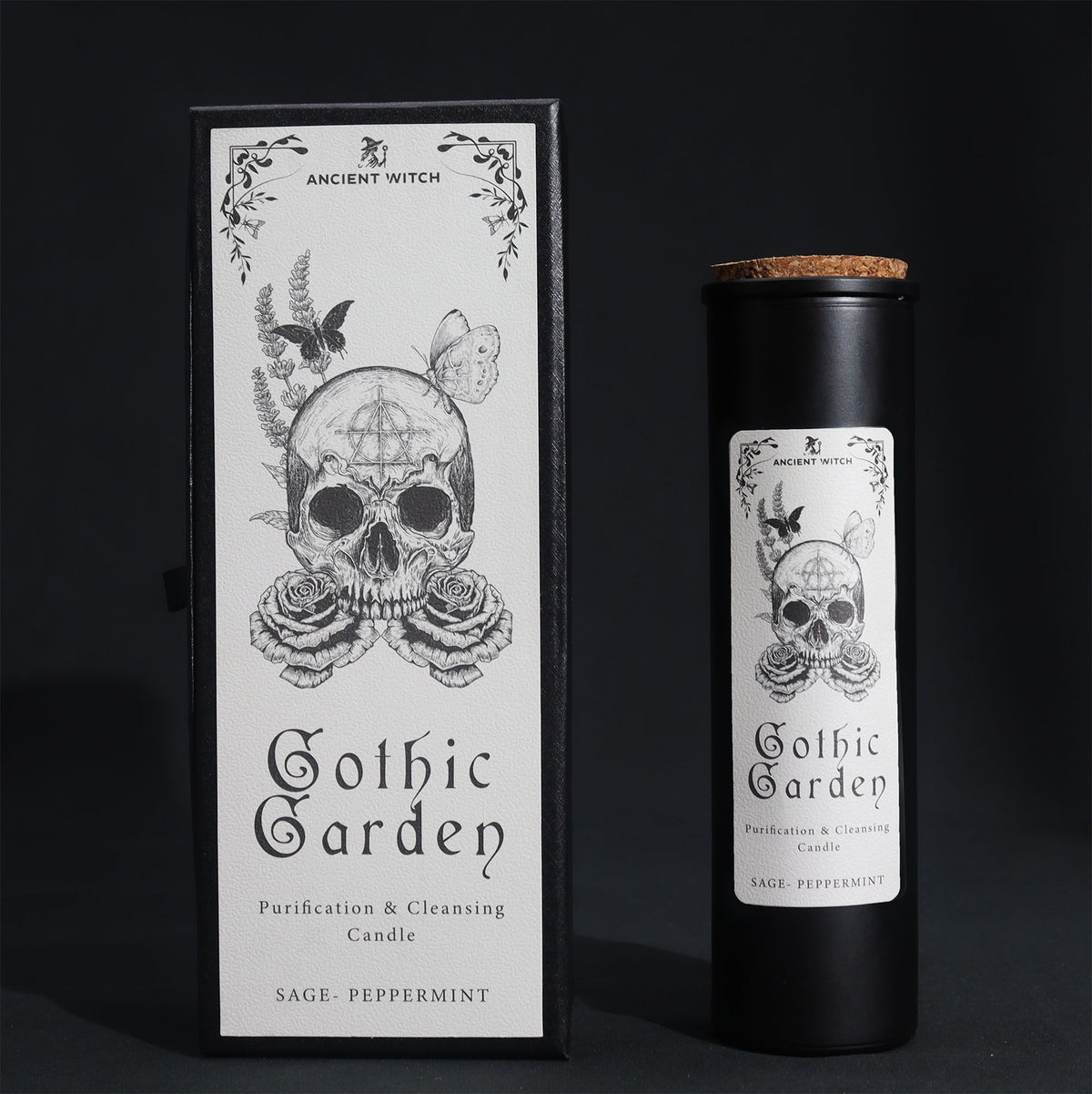 Gothic Garden Ancient Witch Ritual Candle
