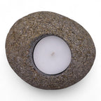 Natural Riverstone Candle Holder for Nightlights