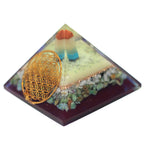 Flower of Life Orgonite Pyramid – 70mm