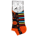 Mandala Flowers Low Trainer Socks – UK 36–40