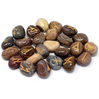 Fancy Jasper Rune Stone Set with Pouch
