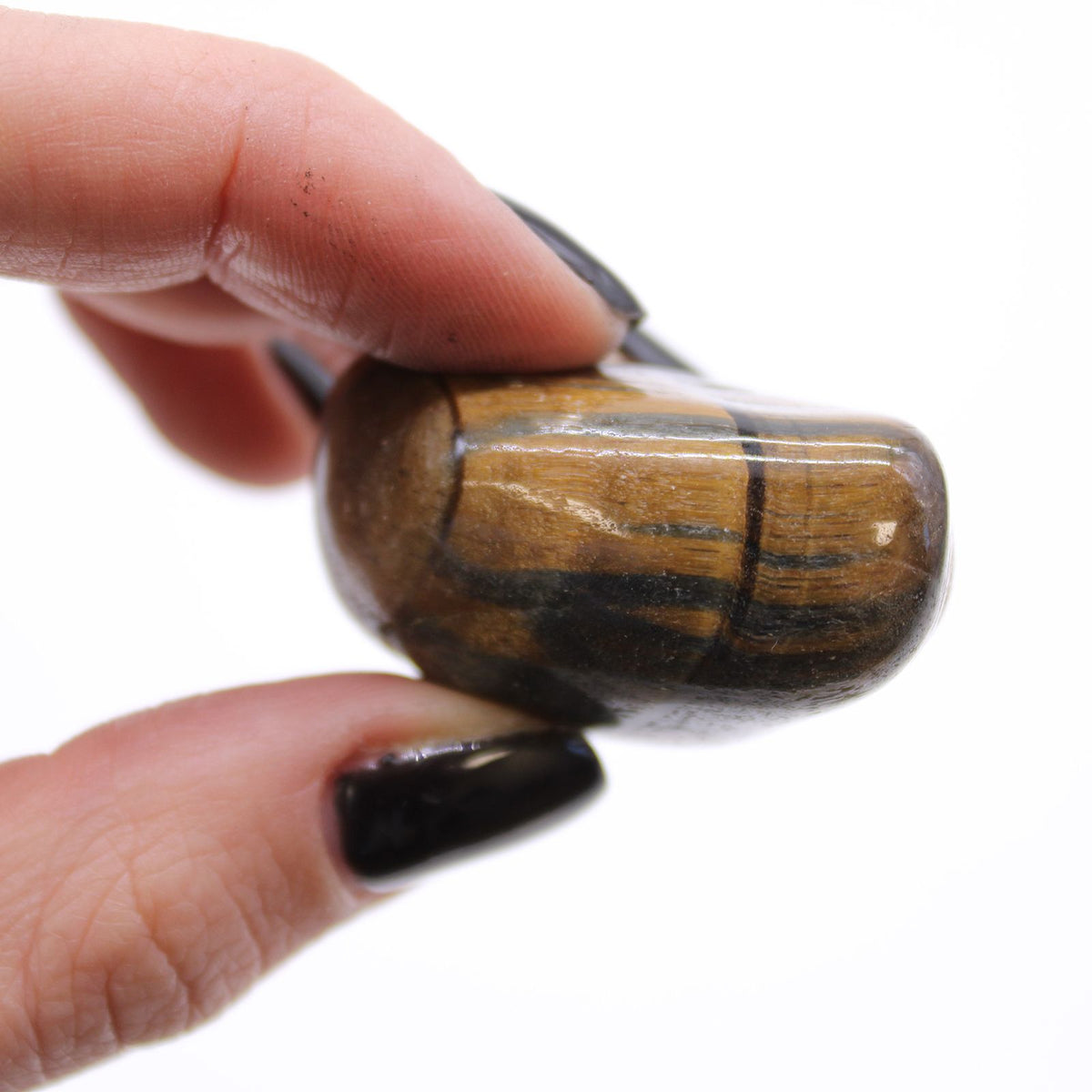 Variegated Tiger's Eye Tumble Stones – 12 Pieces