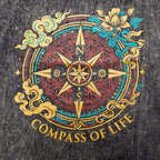 Compass of Life T-Shirt in Charcoal – Large