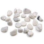 White Howlite Magnesite Tumble Stones – 24 Pieces