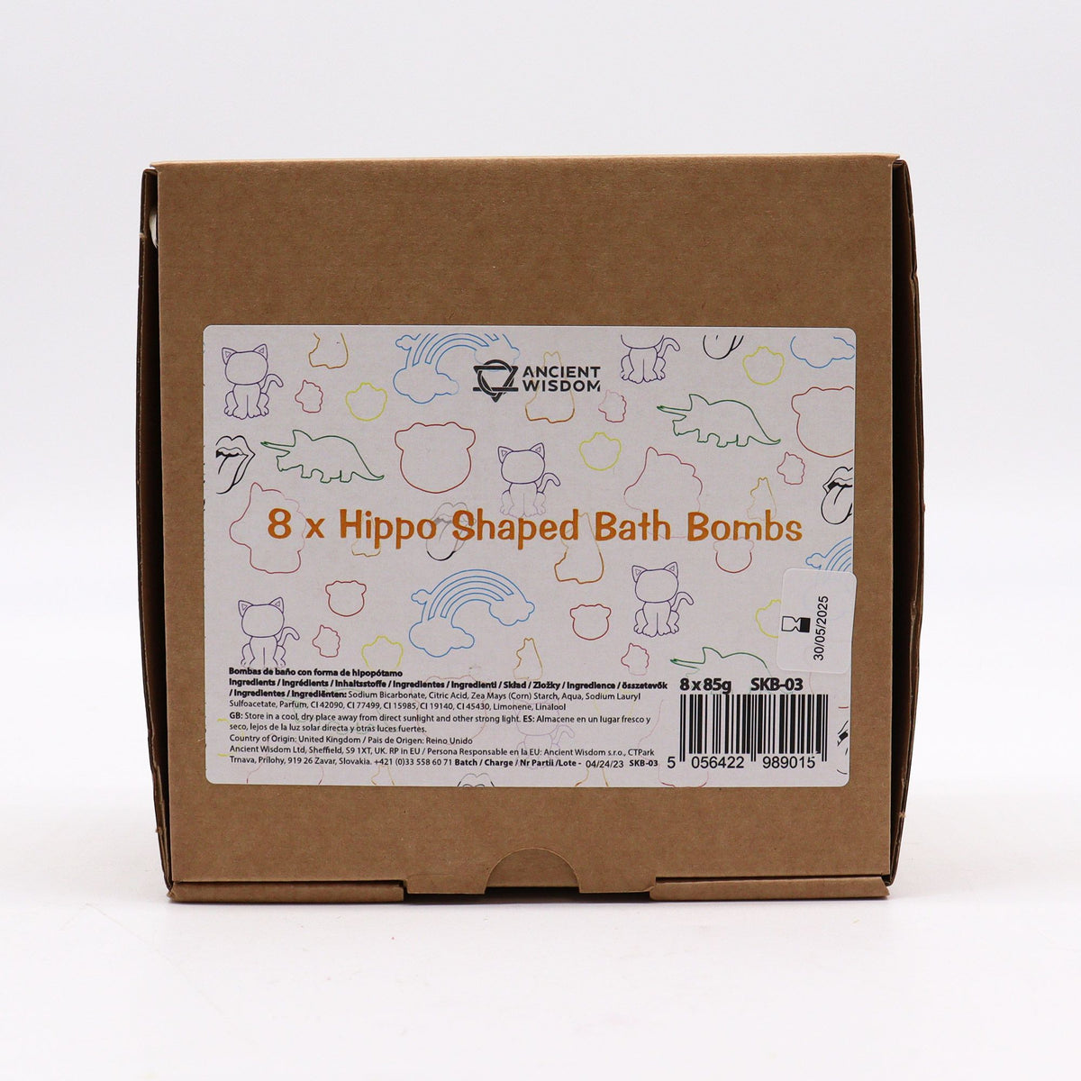 Hippo Bath Bomb with Citrus Crush Fragrance – 85g
