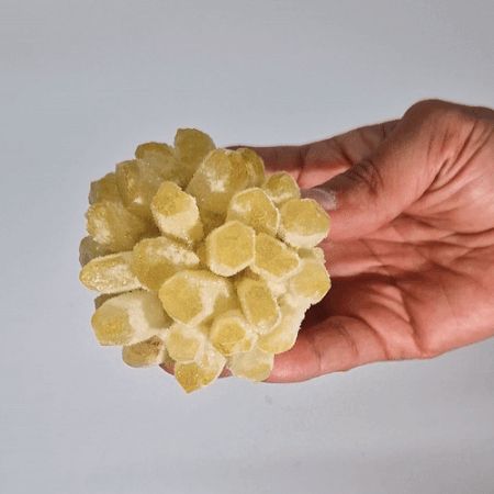 Yellow Ghost Quartz Cluster – Approx. 250–300g