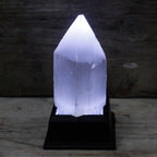 Selenite Pencil Point Tower – 10cm