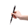Twisted Wood and Rock Quartz Crystal Wand