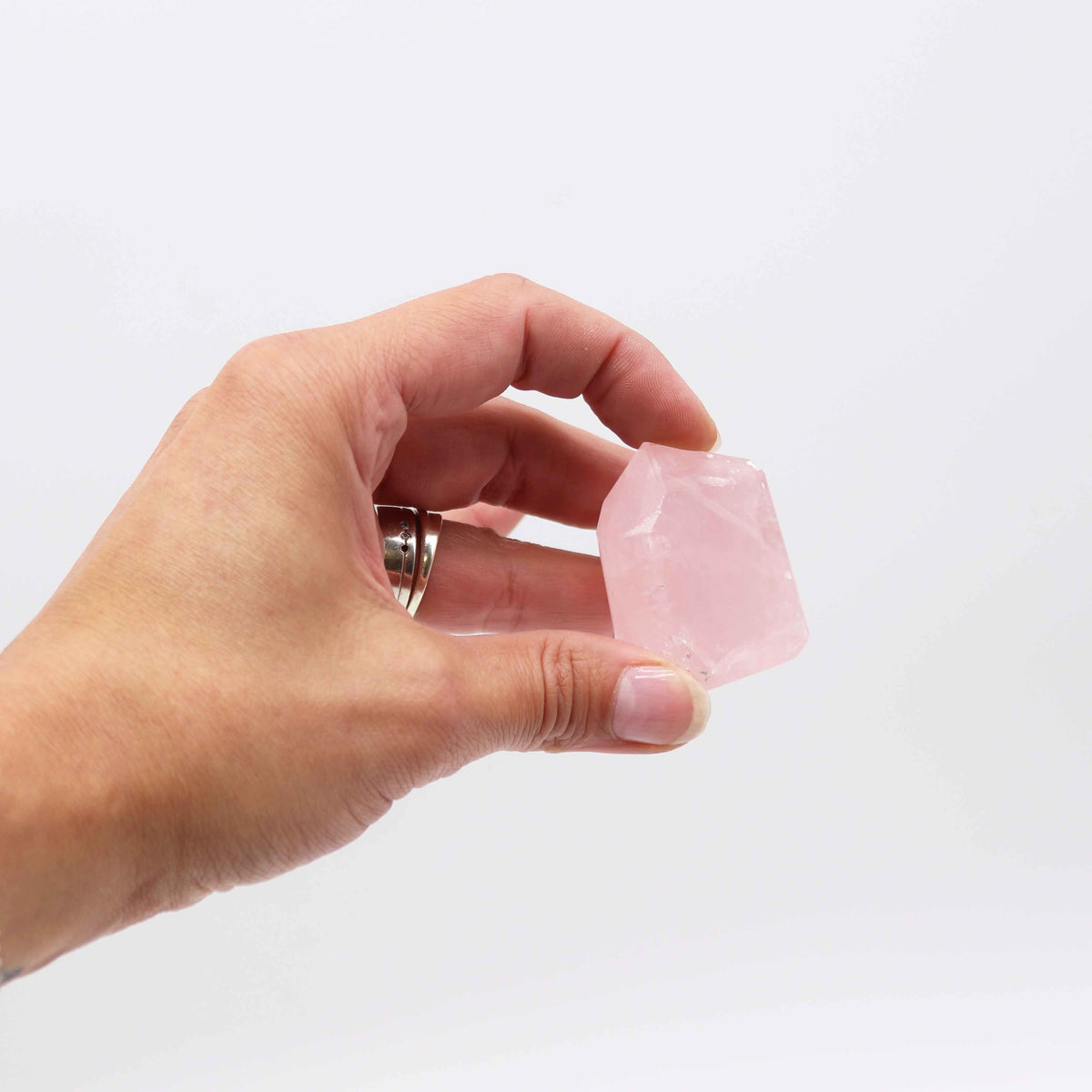 Indian Rose Quartz Gemstone Points – Approx. 6cm