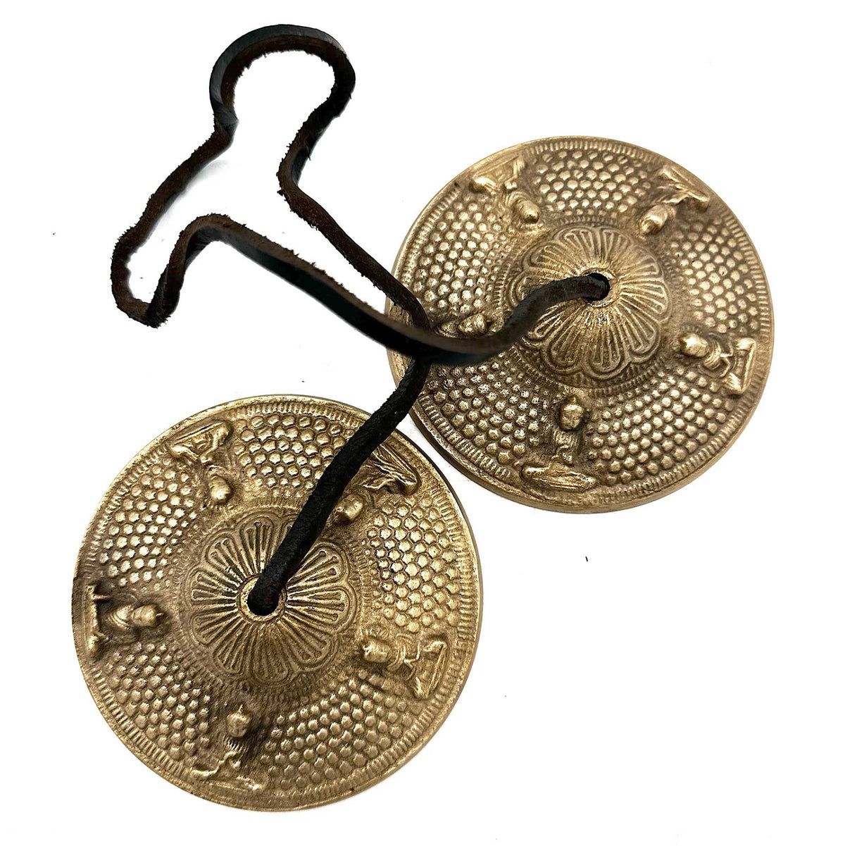 Tibetan Tingsha Bells with Five Buddha Design