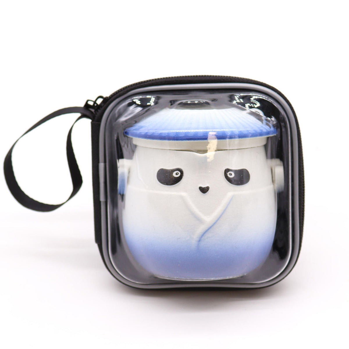 Sky Blue Panda Teapot Set with Three Cups