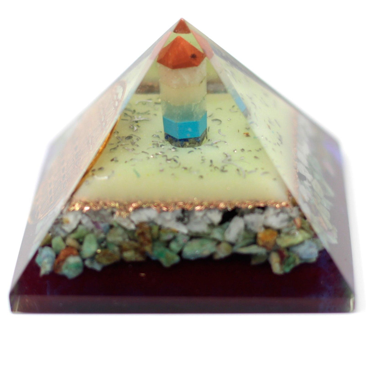 Flower of Life Orgonite Pyramid – 70mm