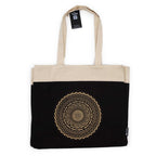 Oversized Stonewash Freedom Mandala Tote Bag – 14oz
