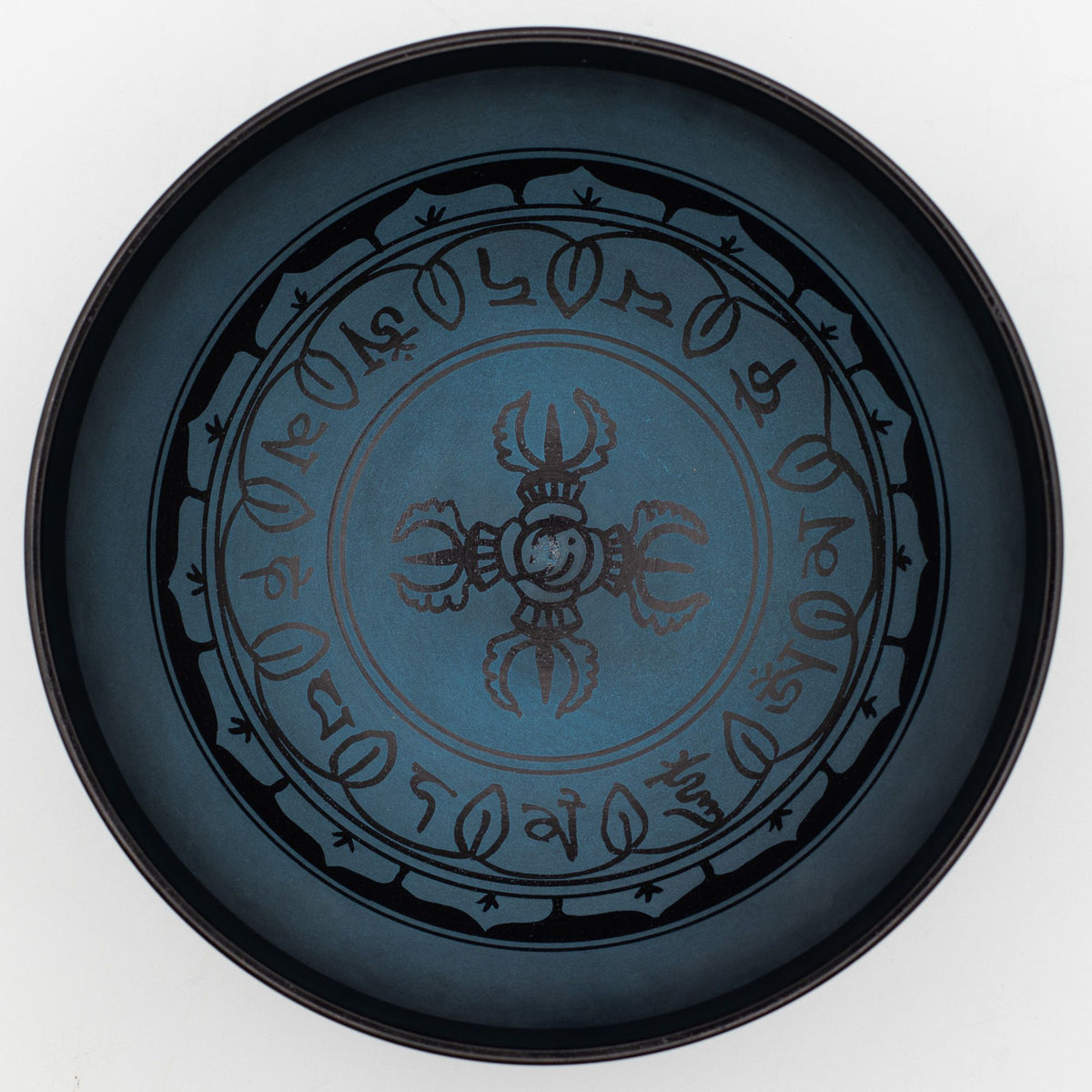 Blue Tibetan Double Dorje Singing Bowl – 27cm