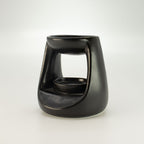 Small Matt Black Ceramic Oil Burner