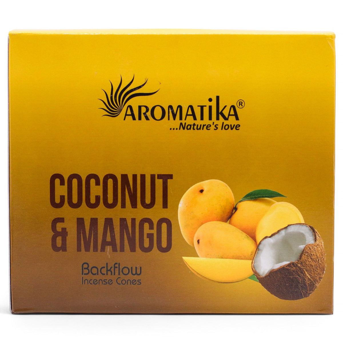 Coconut Mango Masala Backflow Incense – 10 Cones