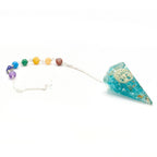 Chakra Orgonite Pendulum with Tree of Life