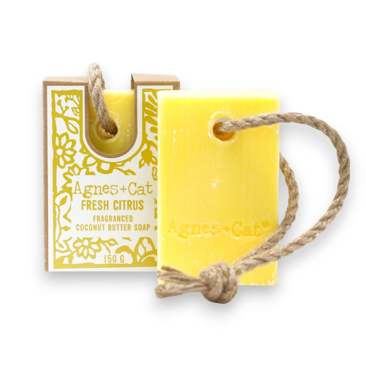 Cat-Shaped Soap on a Rope – Fresh Citrus