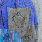Purple Toned Block Print Mushroom Pants – 105 x 127cm