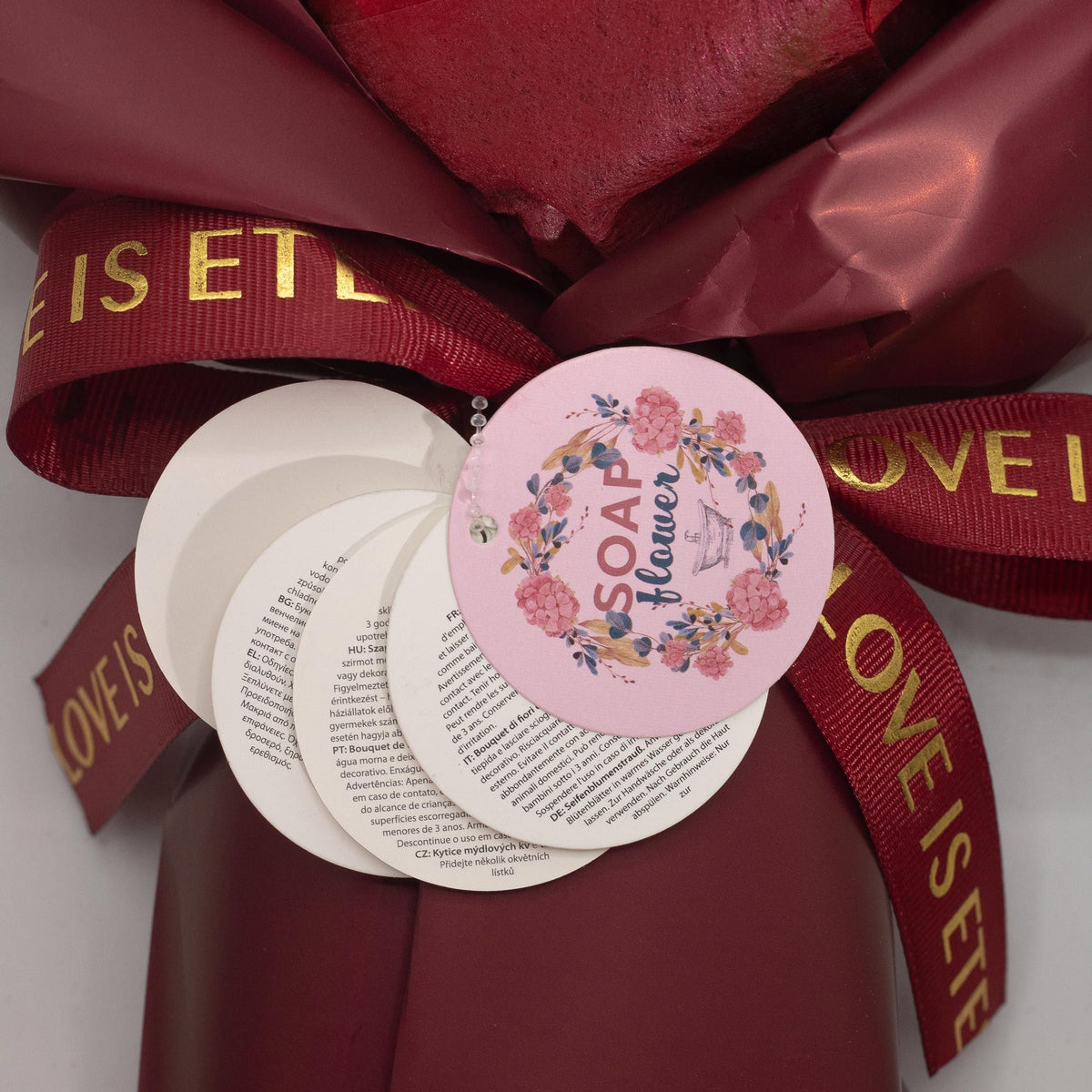 Large Red Rose Soap Flower Bouquet Gift