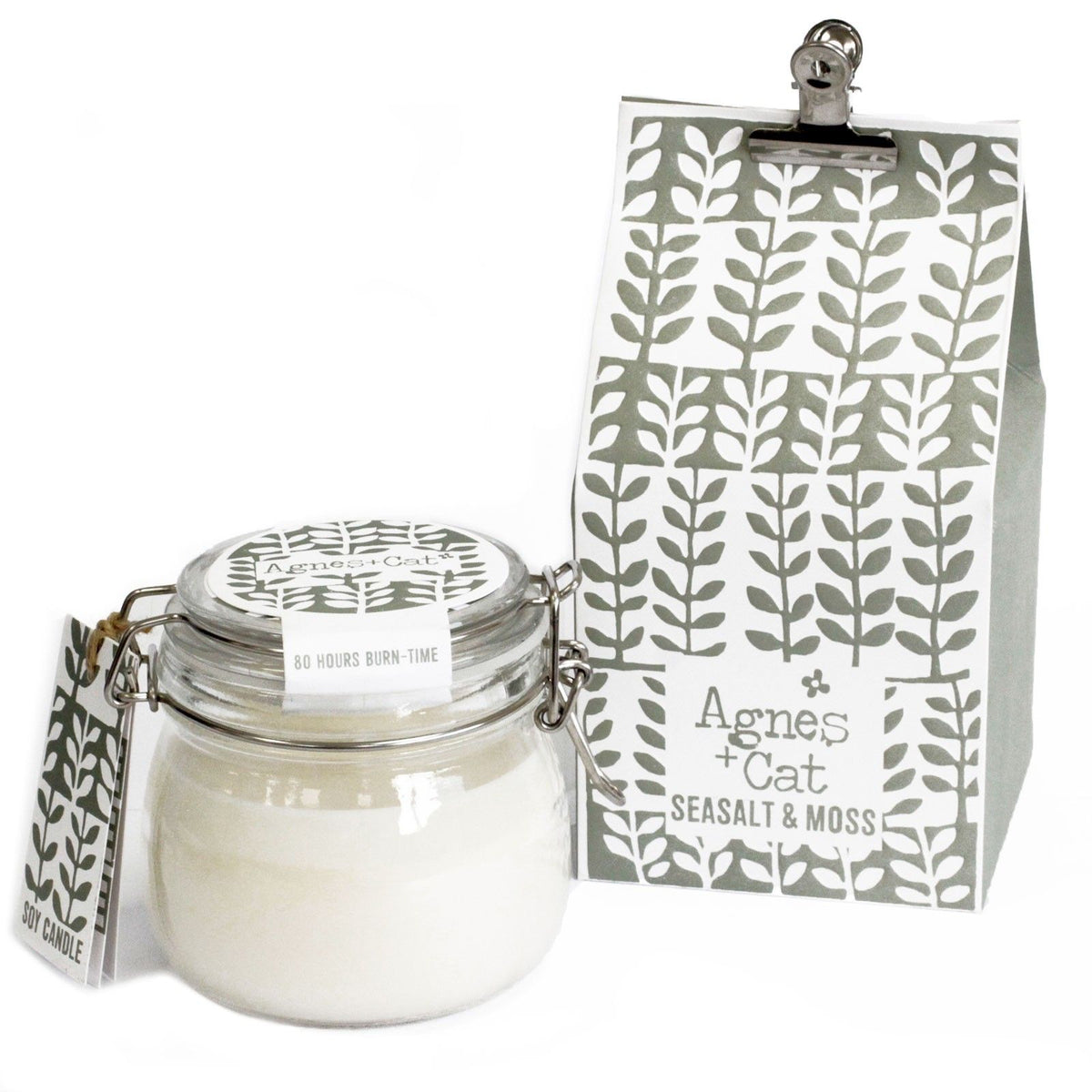 Sea Salt and Moss Soy Wax Kilner Jar Candle – 400ml