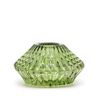 Flower Flip Glass Candle Holders – Garden Jade, Set of 2