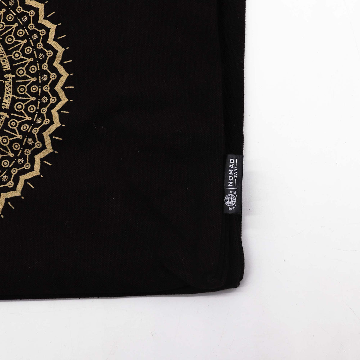 Oversized Stonewash Freedom Mandala Tote Bag – 14oz