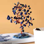 Stones Sodalite Gemstone Tree on Blue Agate Base