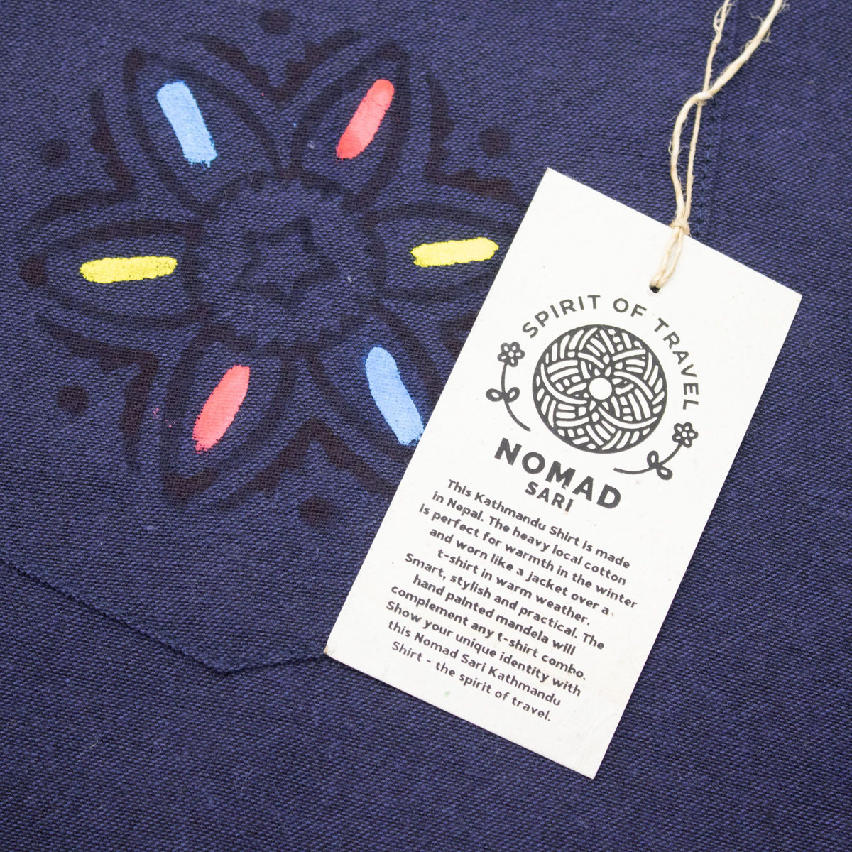 Nomad Sari Kathmandu Shirt – Indigo, XXL