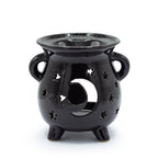 Black Ceramic Moon and Stars Oil Burner