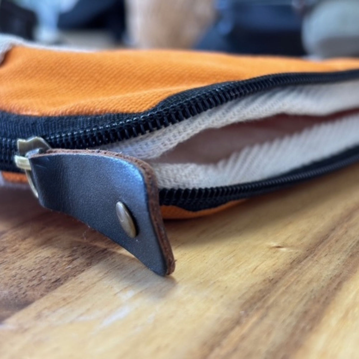 Orange Canvas Tablet Pouch – 21 x 29cm