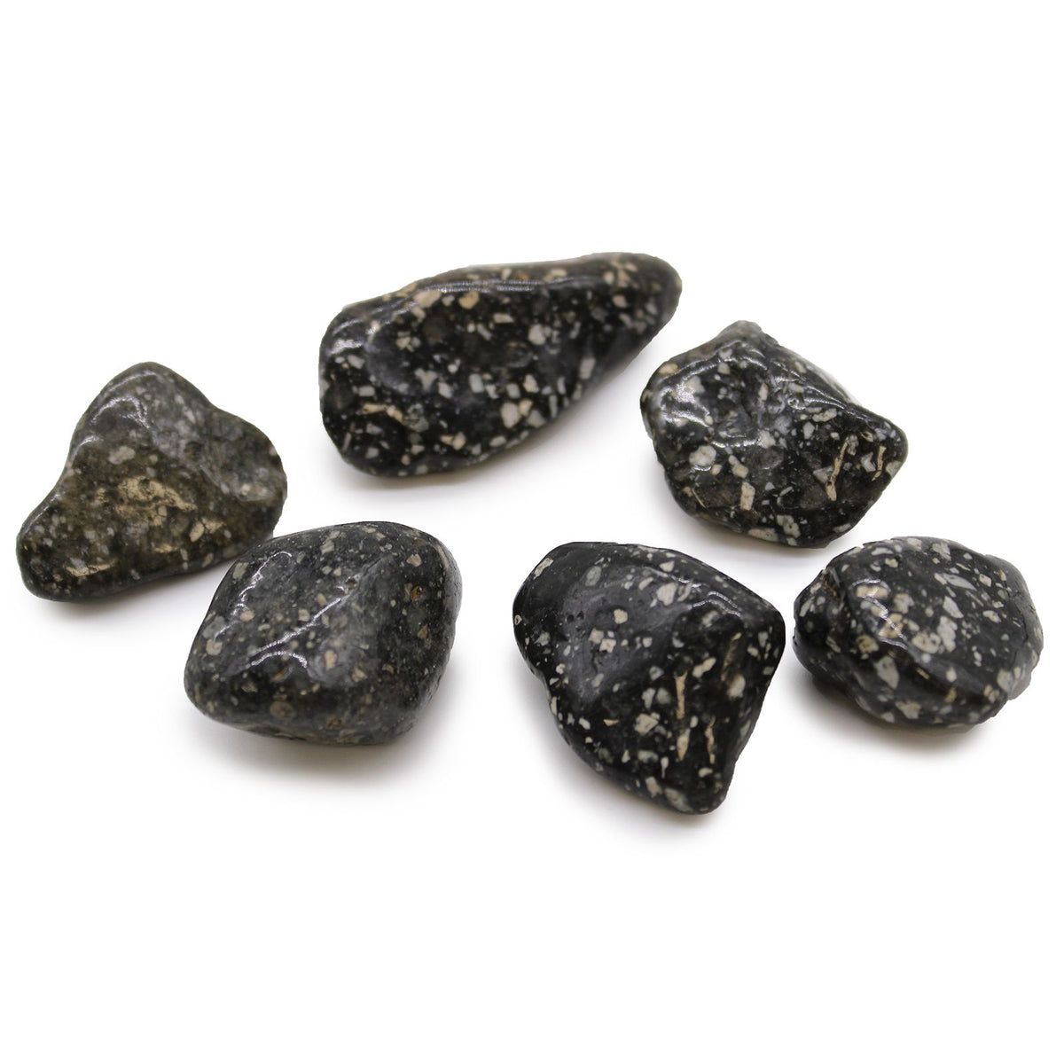 African Guinea Fowl Tumble Stones – Set of 6
