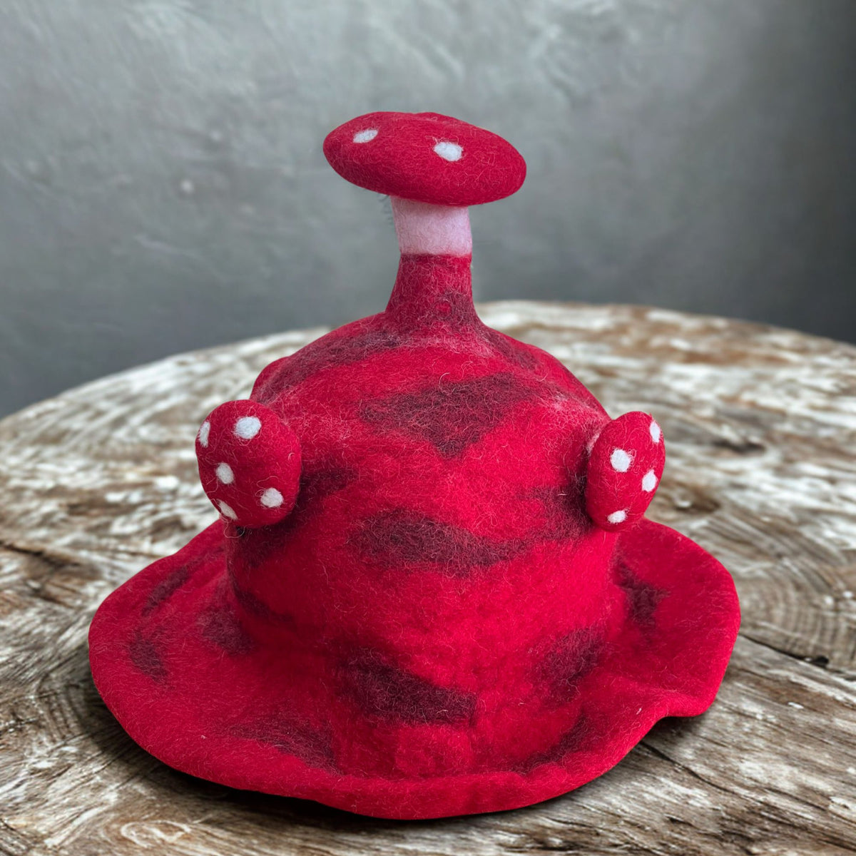 Red Felted Mushroom Hat – Rush to the Head