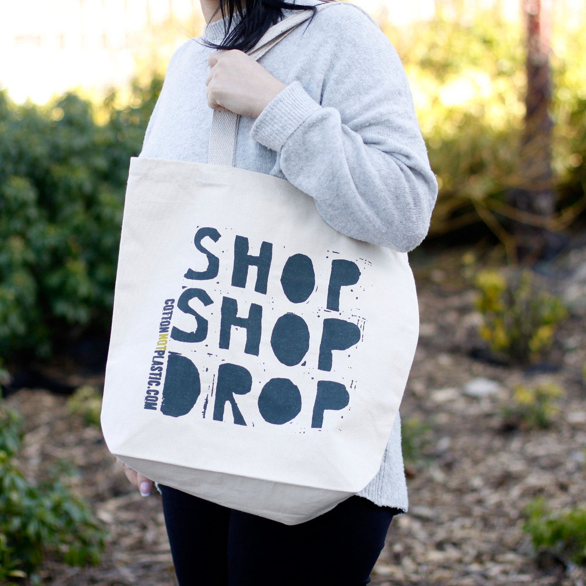 Shop Shop Drop Cotton Bag – 4 Designs