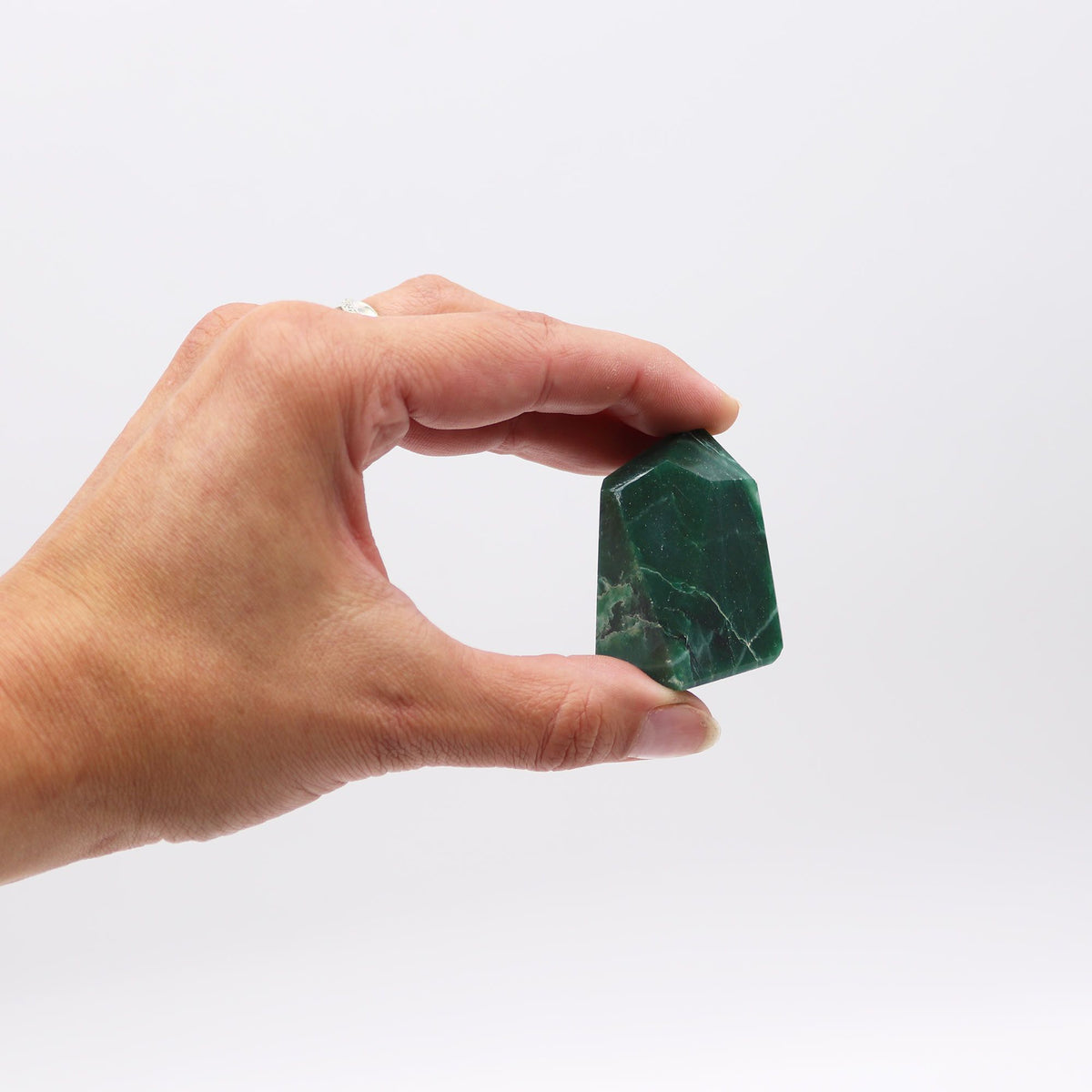 Indian Jade Gemstone Points – Approx. 6cm