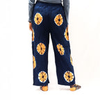 Blue and Orange Japanese-Style Lounge Pants