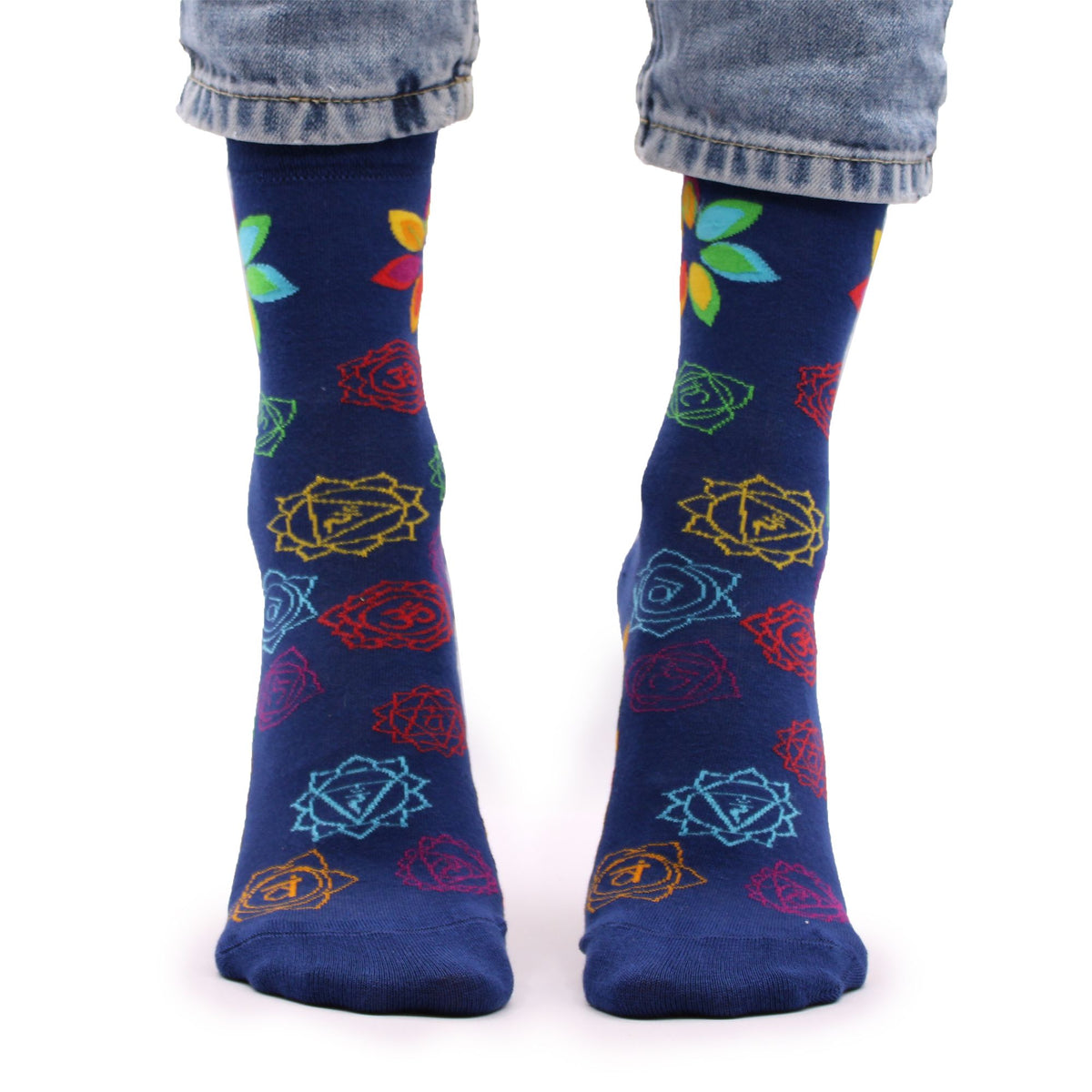 Rainbow Chakra Bamboo Socks – UK 4–7