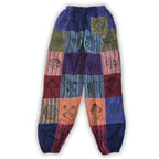 Purple Toned Block Print Mushroom Pants – 105 x 127cm