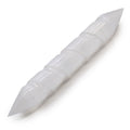 Selenite Spiral Wand with Double Points – 16cm