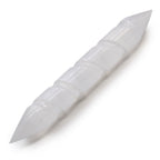 Selenite Spiral Wand with Double Points – 16cm