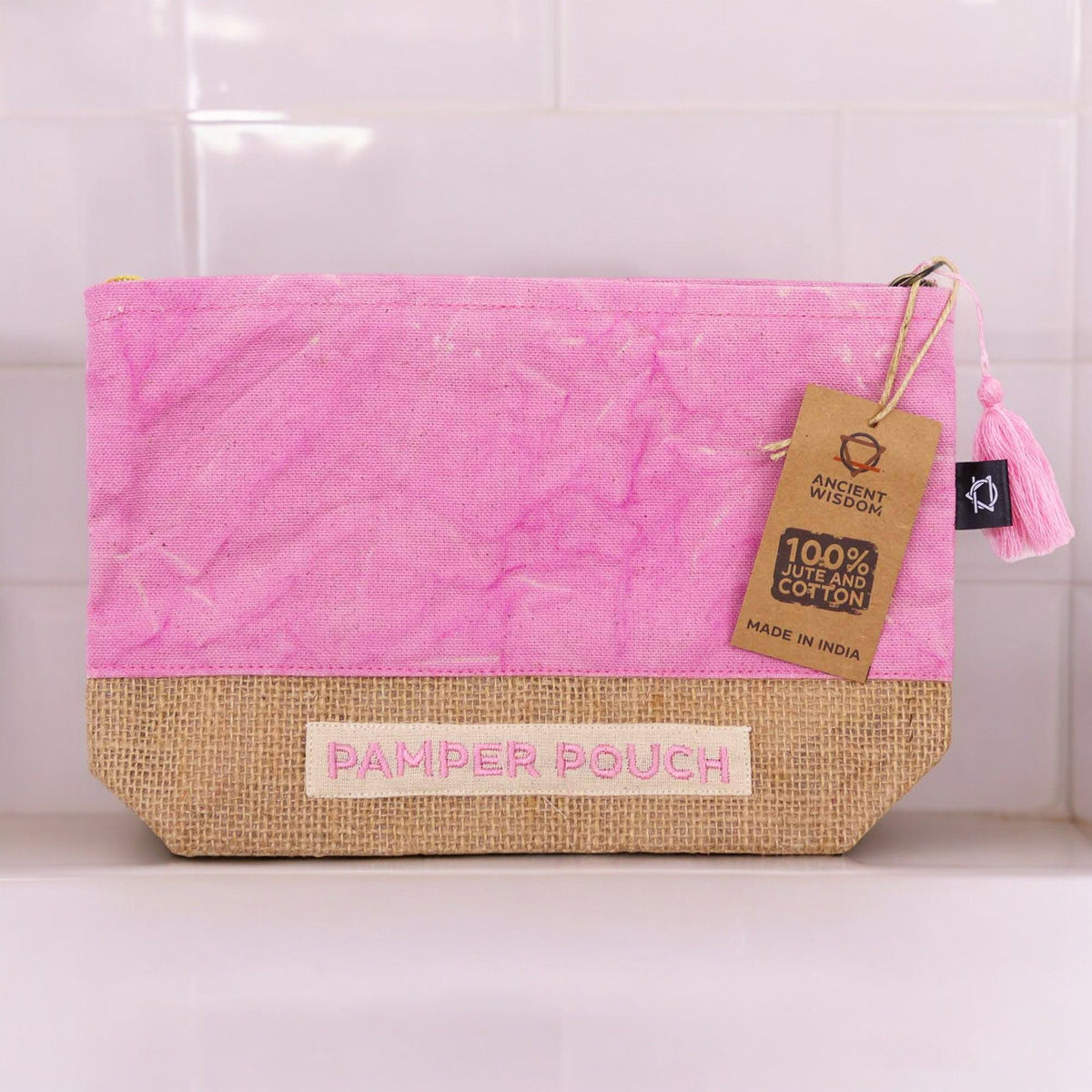 Pink and Purple Stonewash Pamper Pouch