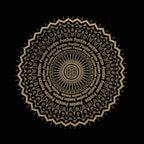Oversized Stonewash Freedom Mandala Tote Bag – 14oz
