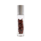 Red Jasper Gemstone Roller Bottle with Silver Cap – 5ml