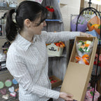 Boxed Red Soap Flower Bouquet in Presentation Box