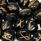 Indian Rune Set in Black Onyx Pouch